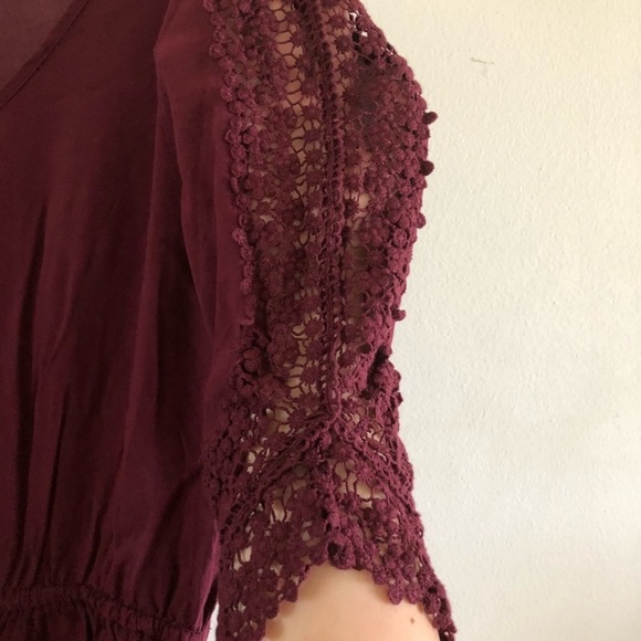 American Rag Burgundy Romper - Picture 3 of 6